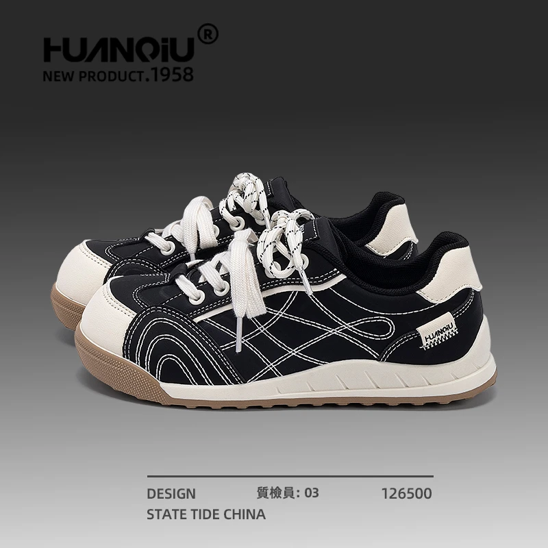 环球环球复古德训鞋女2025新款秋季百搭休闲运动板鞋厚底阿甘鞋女