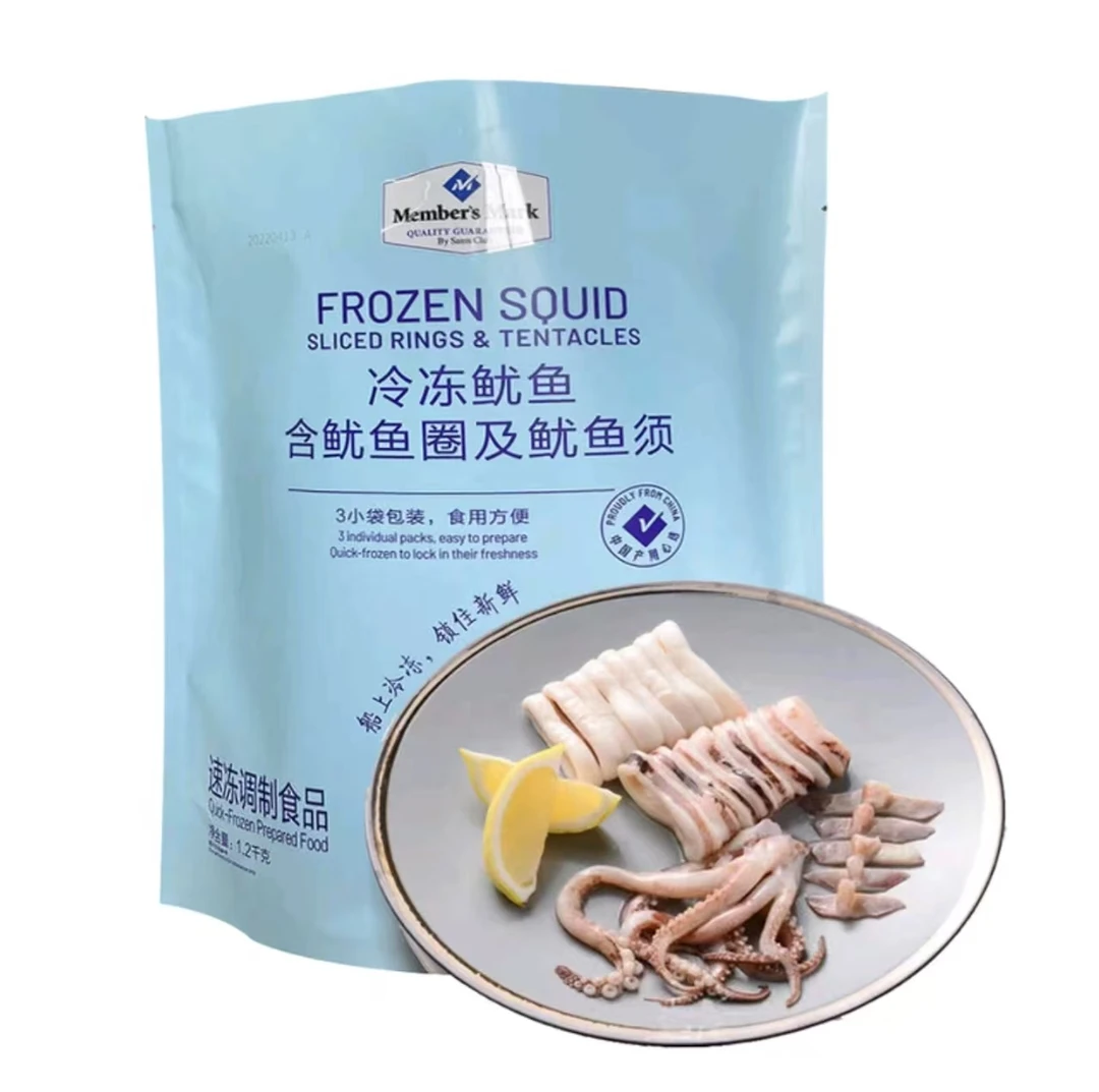 冷冻鱿鱼（含鱿鱼圈及鱿鱼须）1.2g