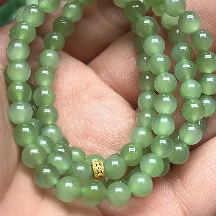 和田玉（碧玉）项链未镶嵌秋****g