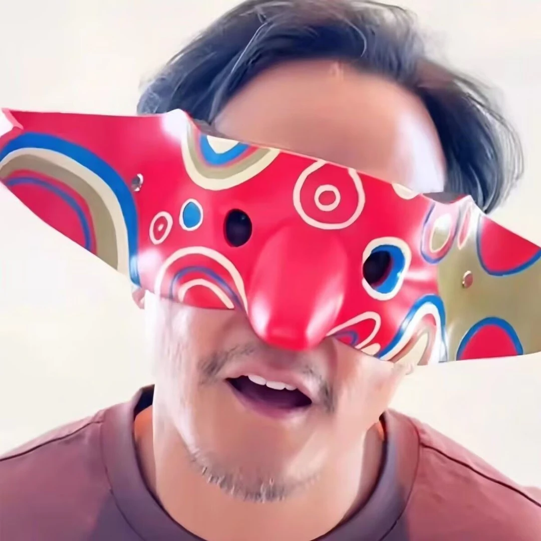 爆款万圣节吴彦祖同款面具帅气阿祖半脸面罩cos化妆舞会道具头套