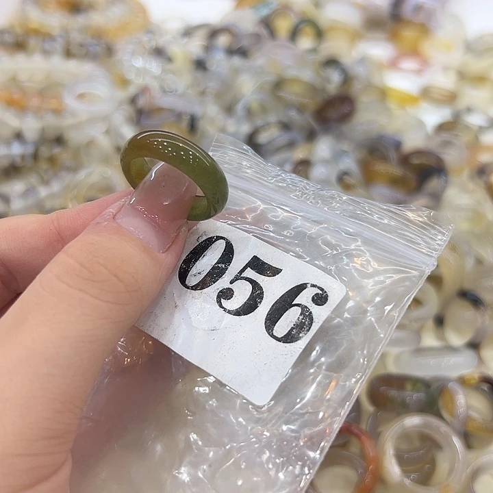 合金戒指玛瑙/玉髓56港19