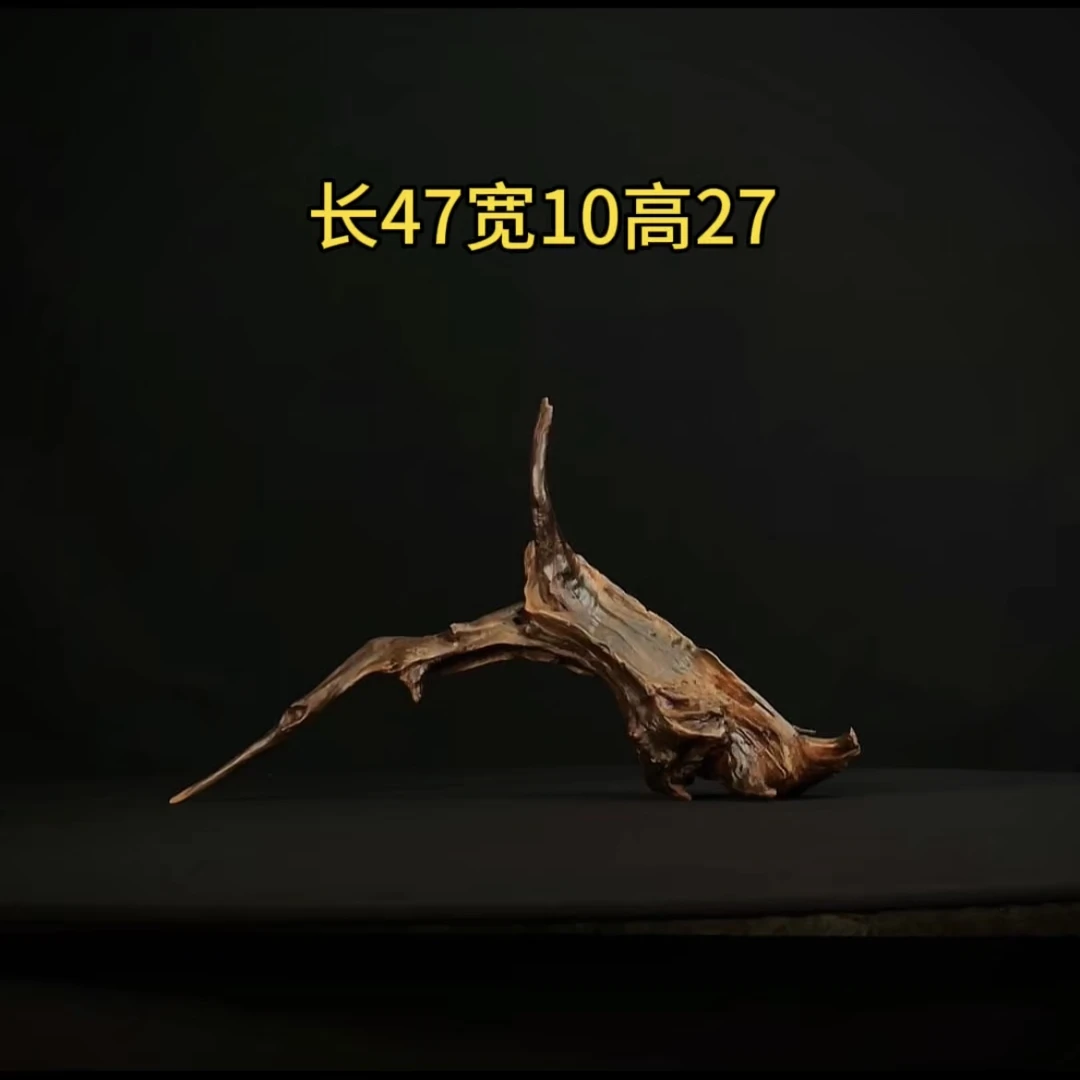 张大狼造景沉木长47cm拱桥 南美鱼缸造景 紫柚木秒沉