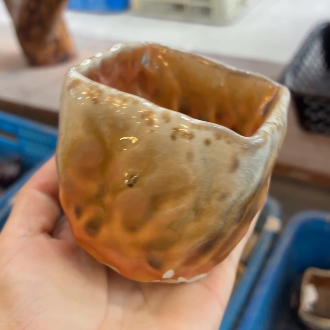 陶园柴烧精品高货16底部打磨
