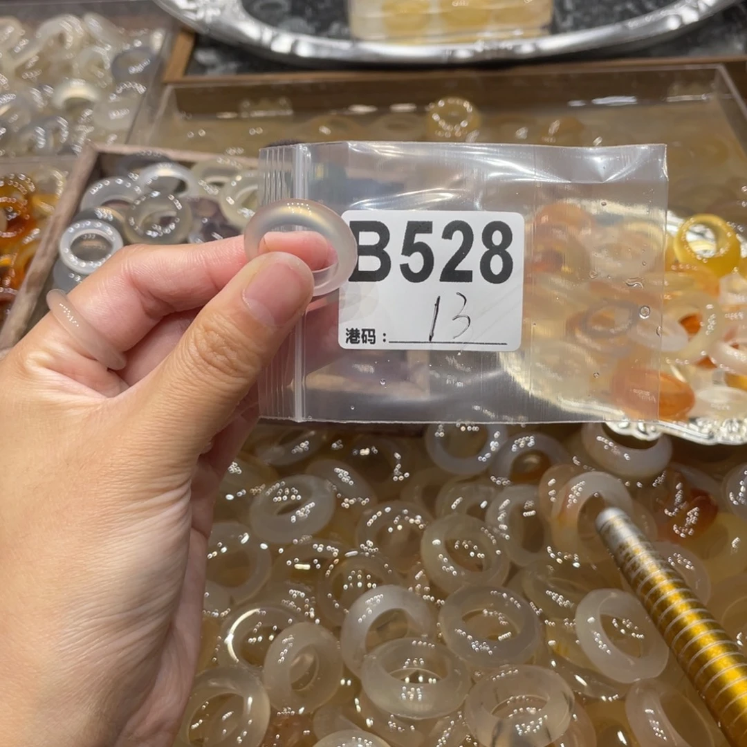 玛瑙/玉髓未镶嵌戒指528