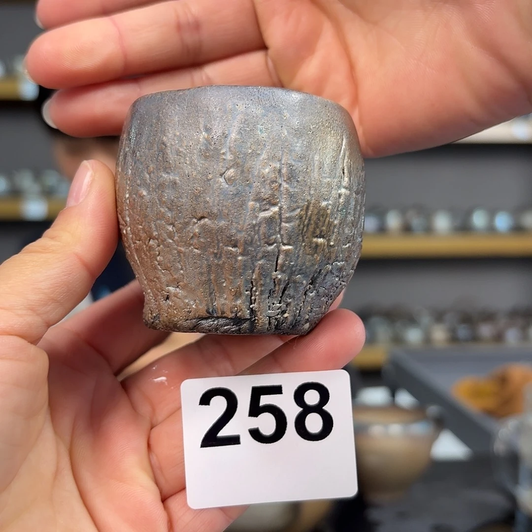 坭兴陶柴烧全手工原矿泥料杯70毫升