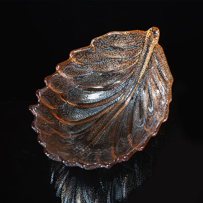 M350 时尚简约ins风家居日用小零食水果轻奢琥珀色果盘