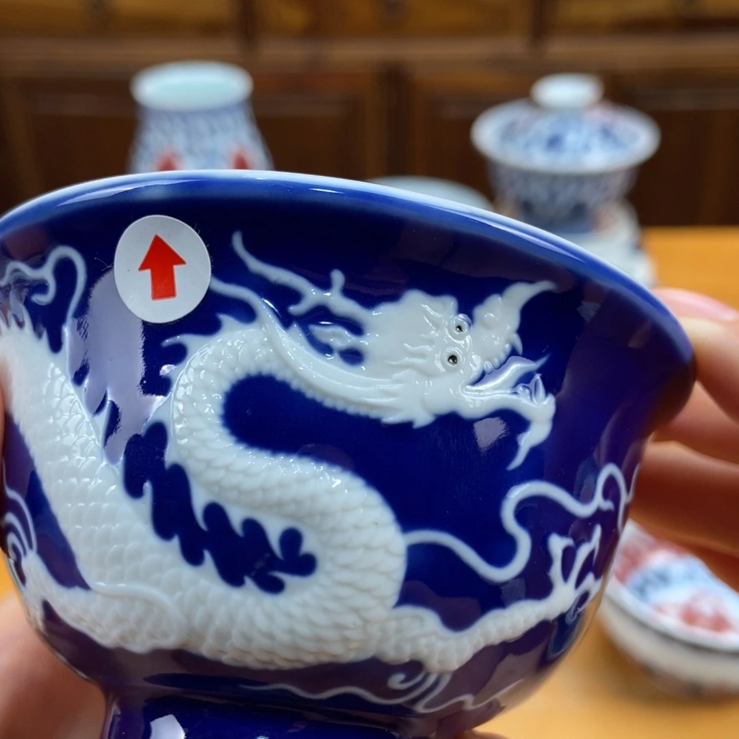 景德镇手绘现代茶具，非古董