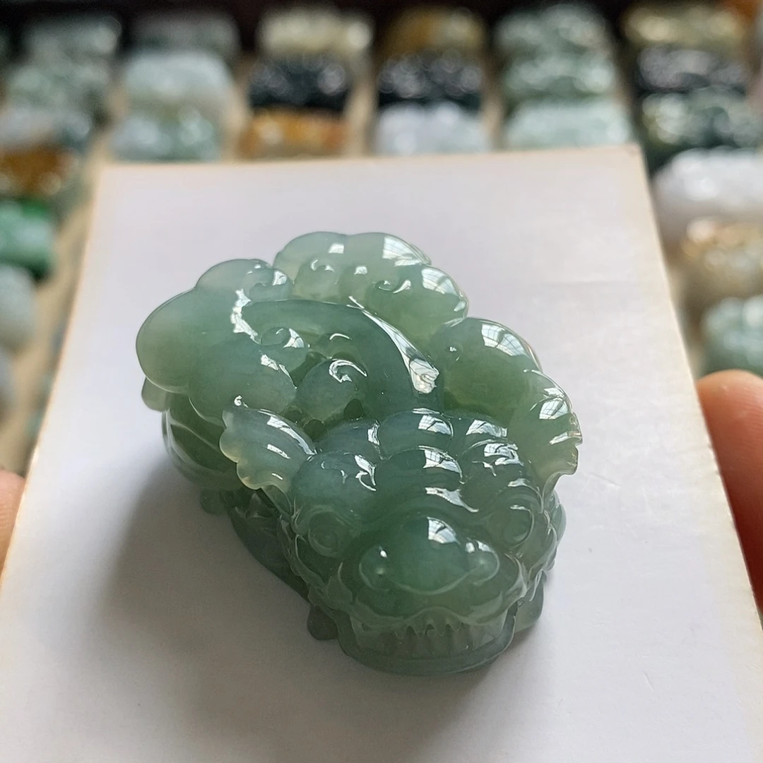 颈饰未镶嵌翡翠天然翡翠貔貅吊坠