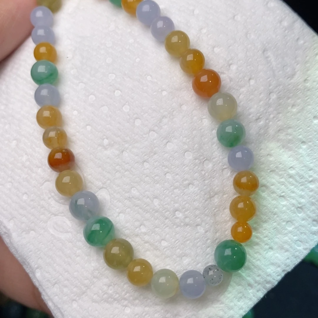 定制翡翠未镶嵌卡5加七彩虹