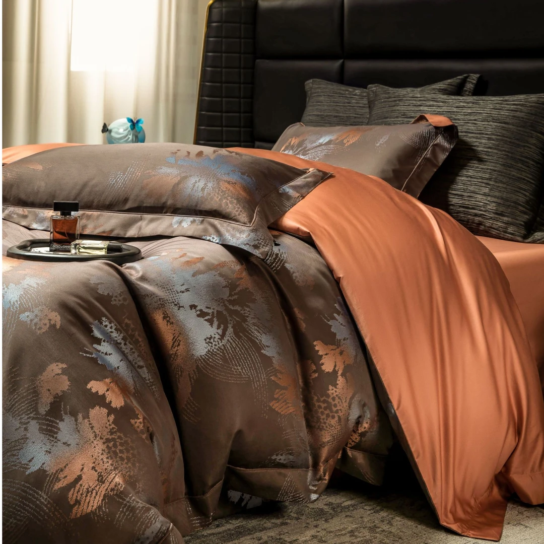 【LANRENMIAO】晚枫   棉/高精密/色织提花/轻奢/贴身舒适/用四件套