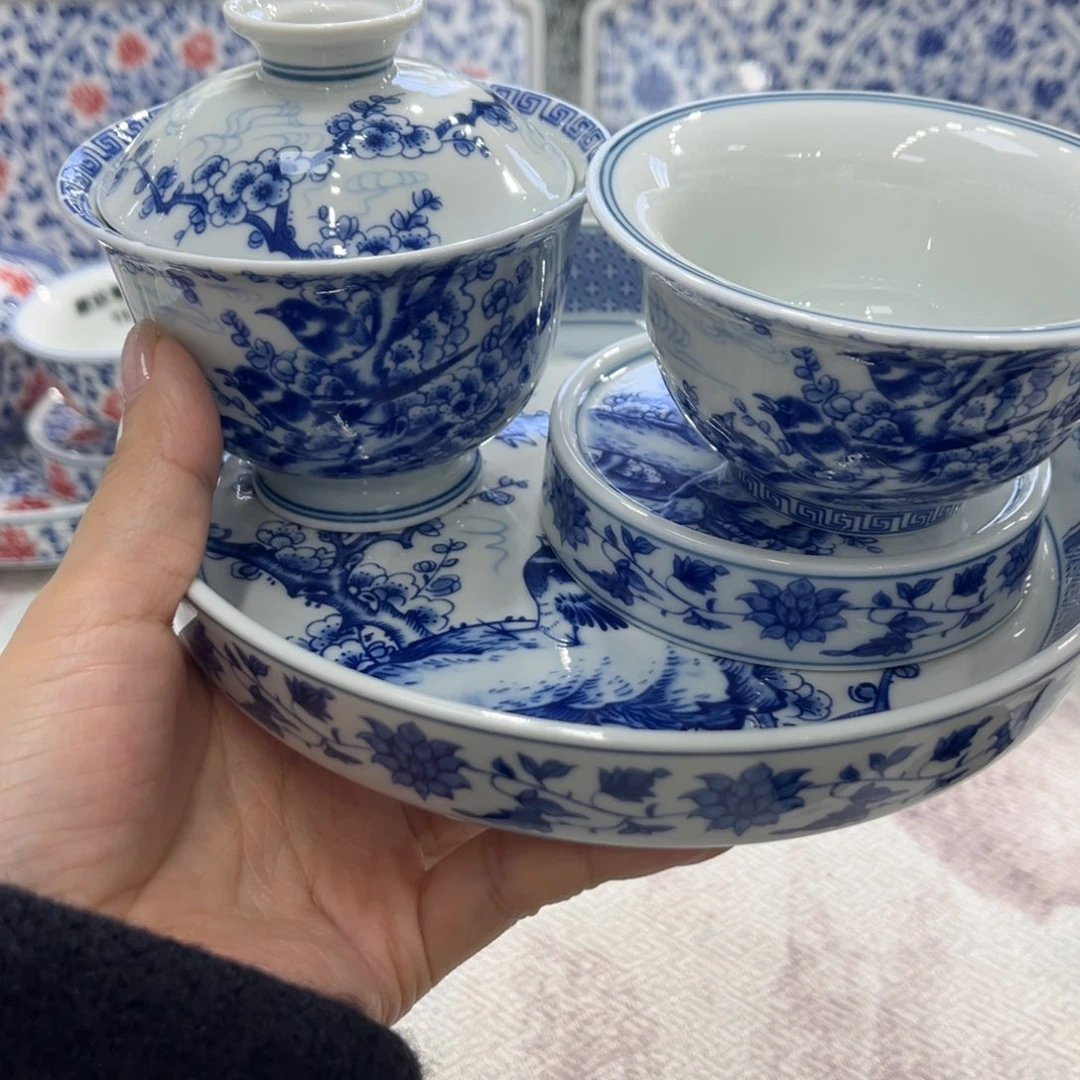 盖碗陶景德镇陶瓷工厂福利价