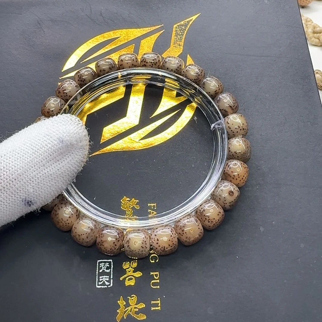 星月菩提吊坠71梵天灰玻璃针尖星9左右单圈