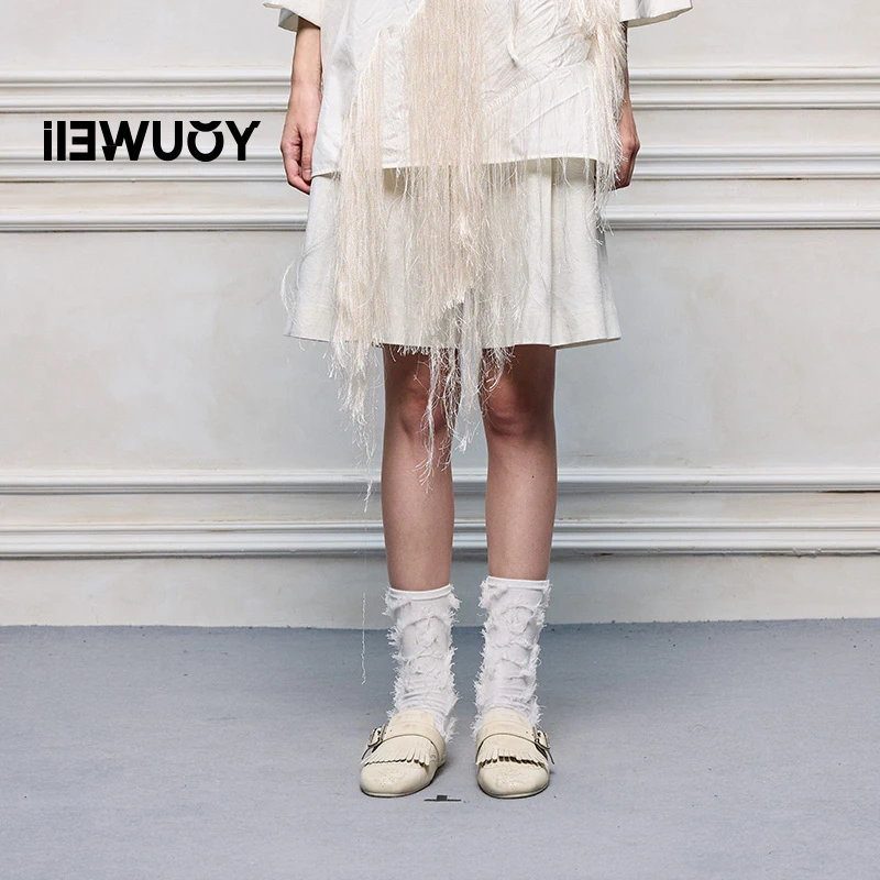 有尾YOUWEI 蒸汽图案休闲中裤 Y5325207