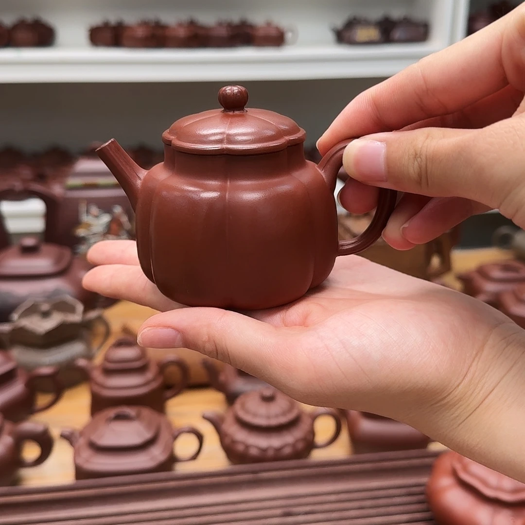 茶壶紫砂紫砂壶筋纹言心150cc