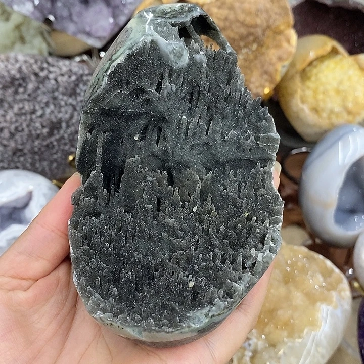 紫晶珠宝半成品未镶嵌