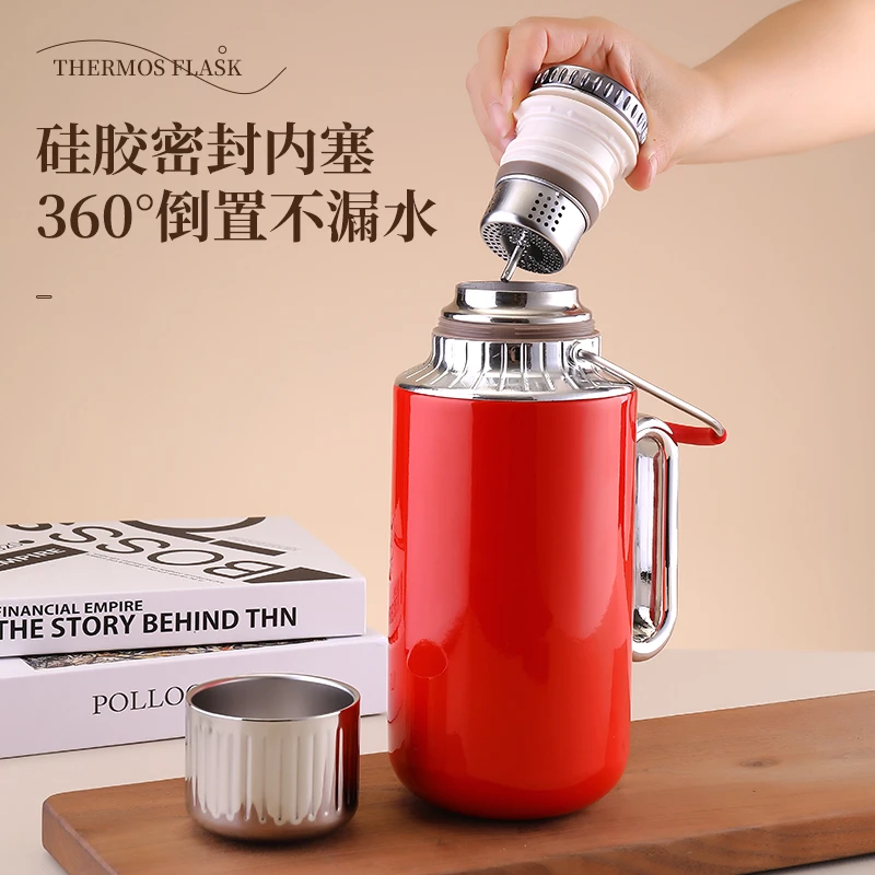 传家壶焖茶泡茶带提手现代简约热水瓶家用保温壶水杯高档温显壶