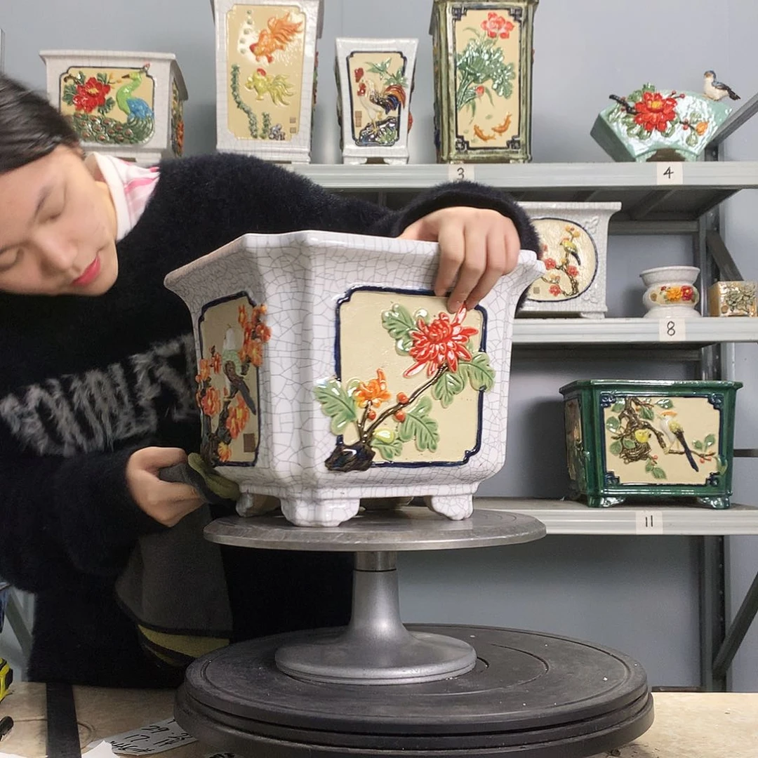 绿*轩石湾盆石湾盆石湾盆