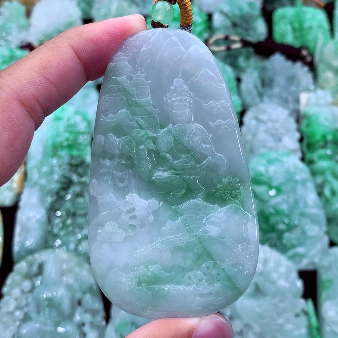 翡翠未镶嵌吊坠(不含链)
