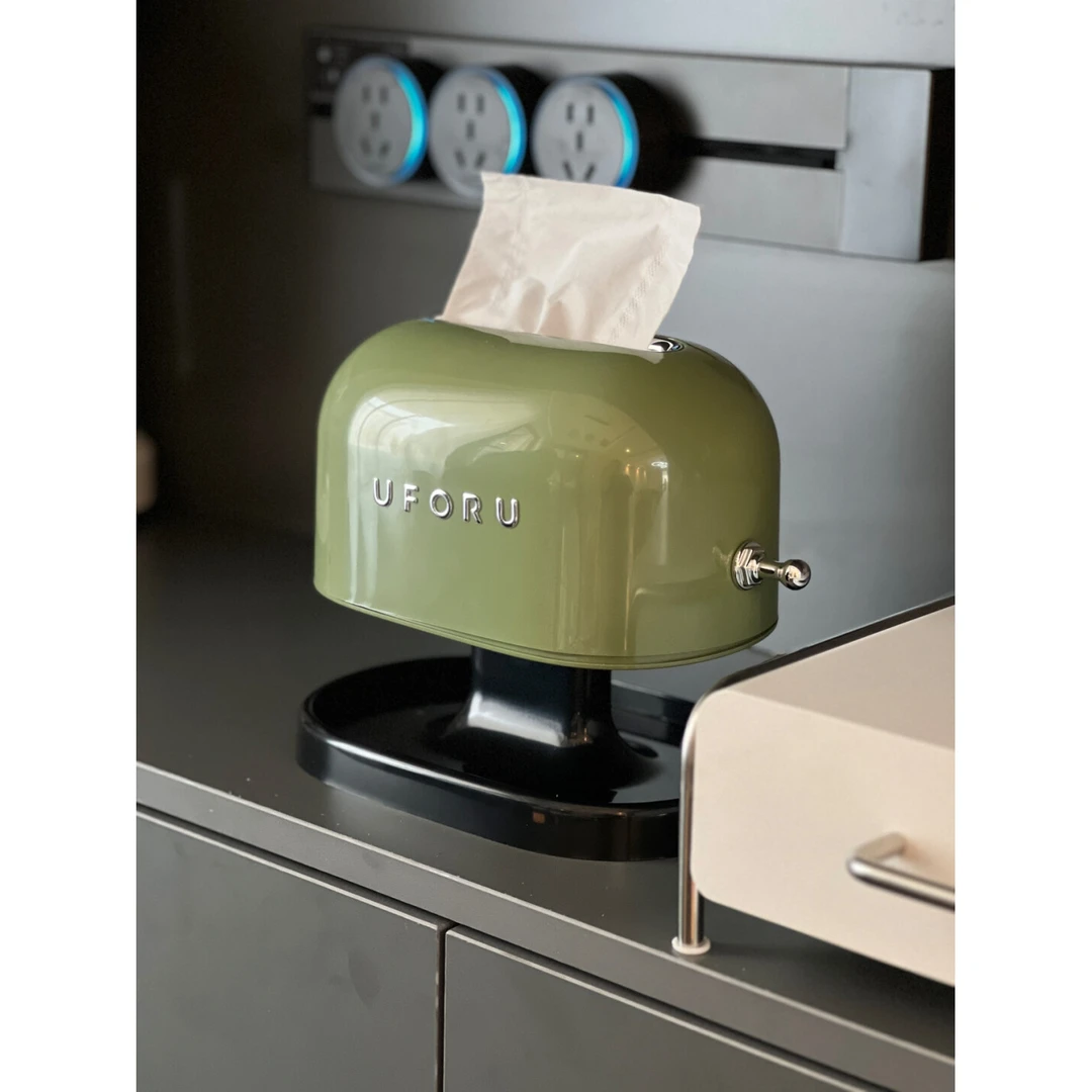 M0M0复古纸巾盒家用卫生间免打孔多功能抽纸盒密封防尘客厅