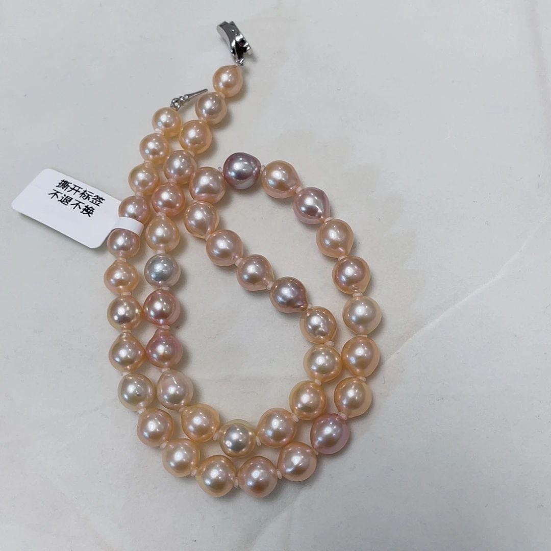 淡水珍珠银S925镶嵌颈饰