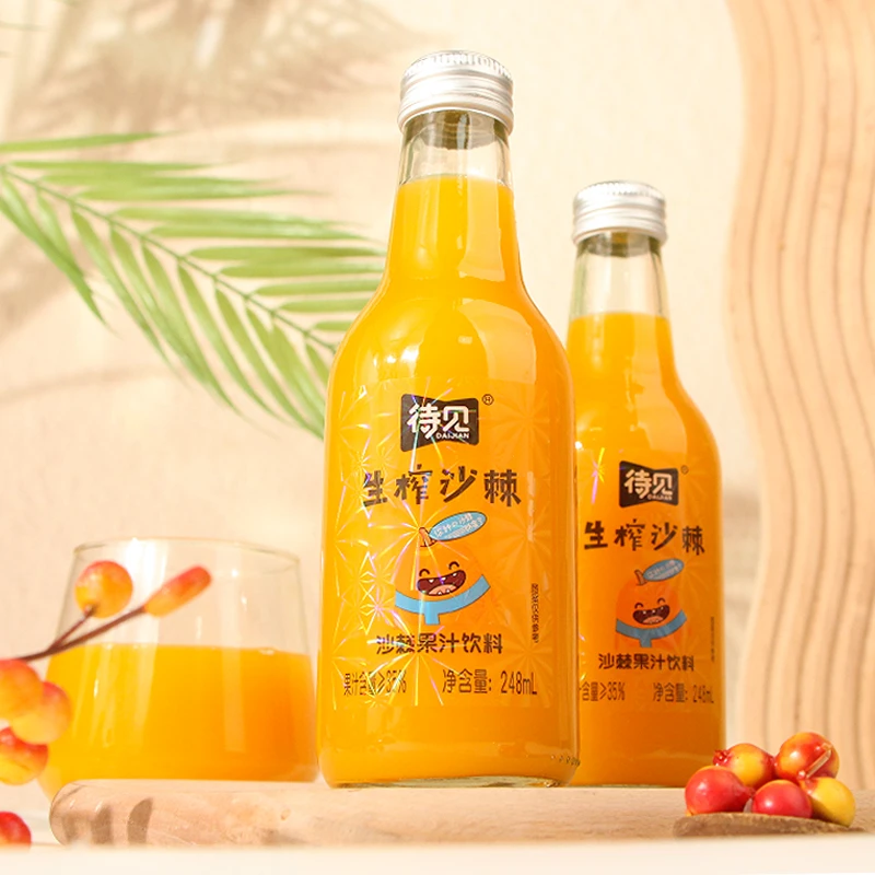 【待见】沙棘果汁饮料248mlx8瓶