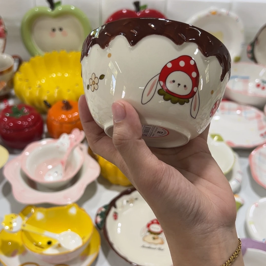 摆件高温陶瓷釉下彩正品4.5两个