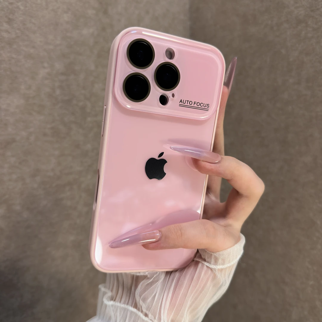高级感大视窗玻璃适用苹果16promax手机壳iPhone15全包14时尚13硬