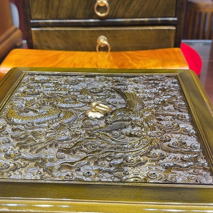 金丝楠木阴沉木果盒