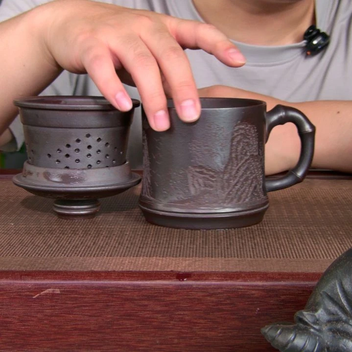 茶杯紫砂高货放漏