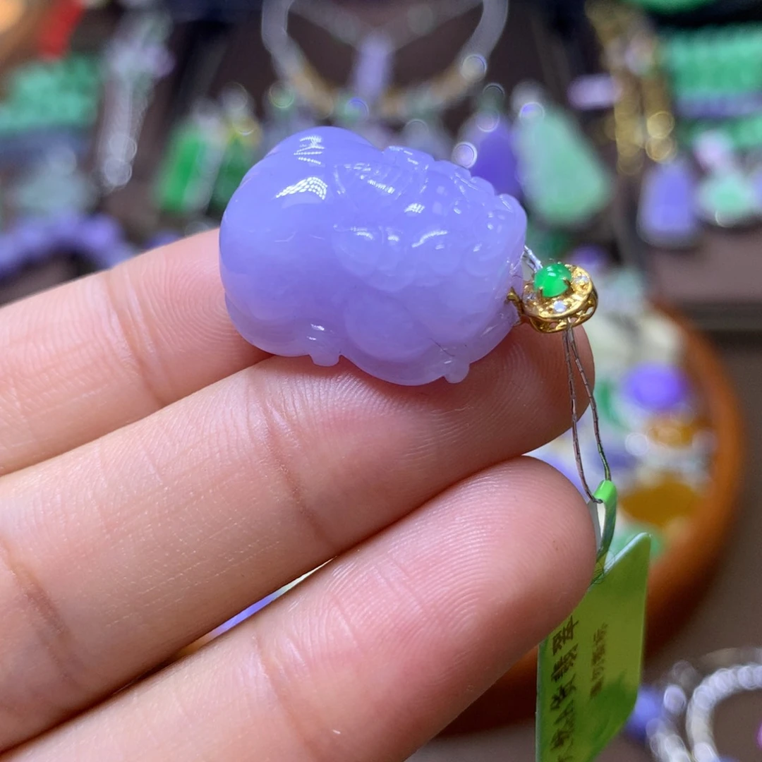 【闪购商品】翡翠颈饰18K金镶嵌翡翠