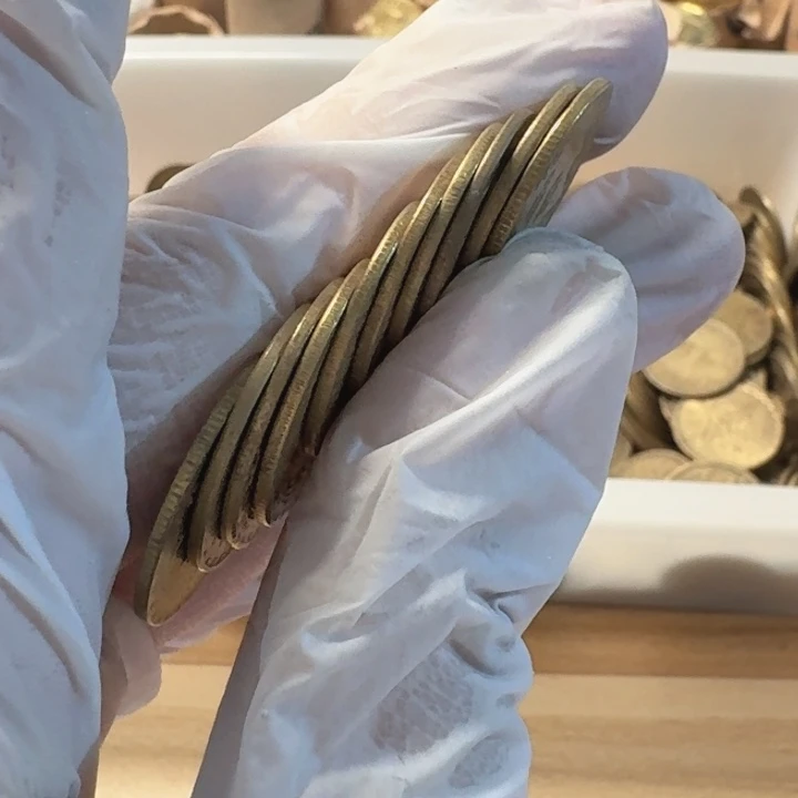 其他普通金属10枚，兰花5的流通品