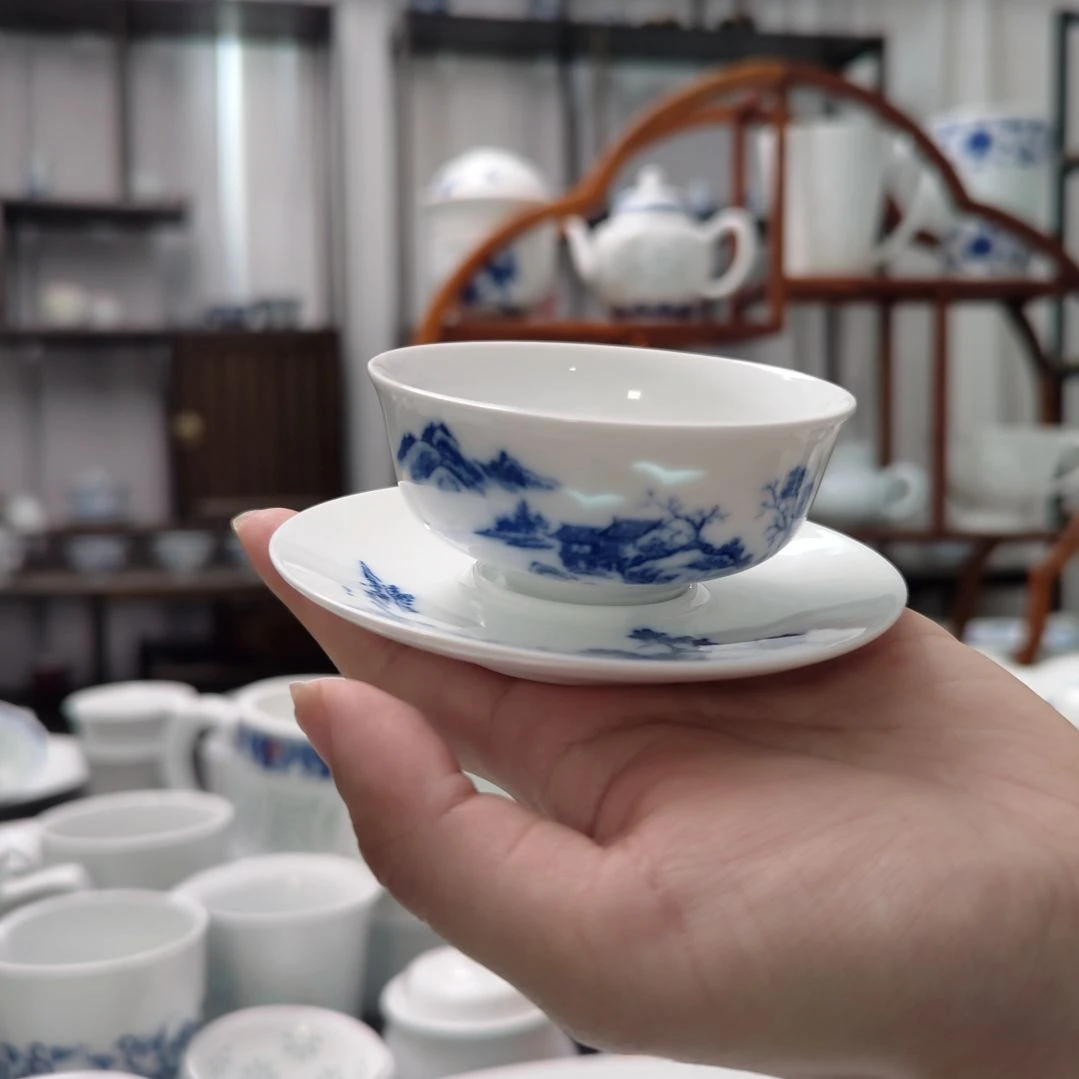 瓷江南韵一杯一碟