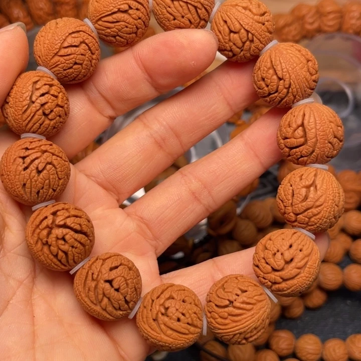 桃核手串龙纹桃核74