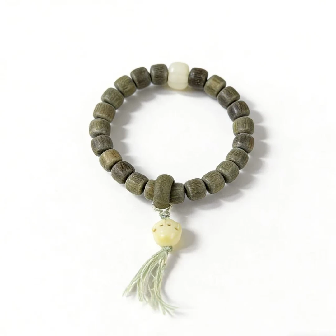 绒毛手链 绿檀猫爪手链 国风文艺男女款随身手串 复古萌趣文玩配