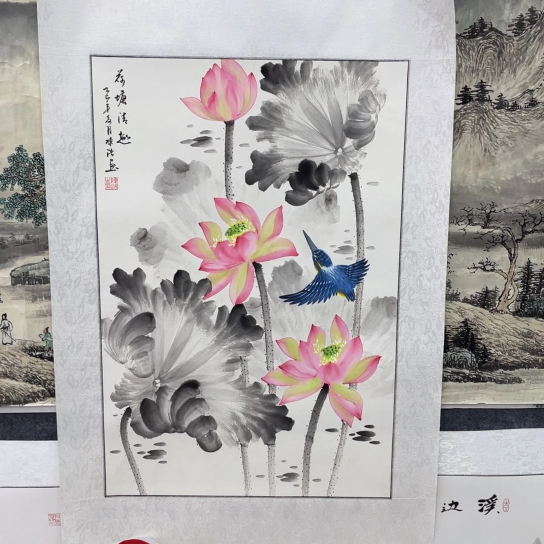 @***风精品四尺三开作品
