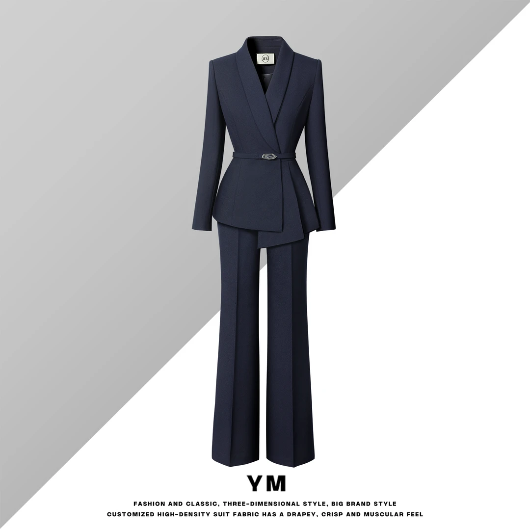 职场西装套装女时尚优雅上班族通勤美容师酒店经理修身职业工作服