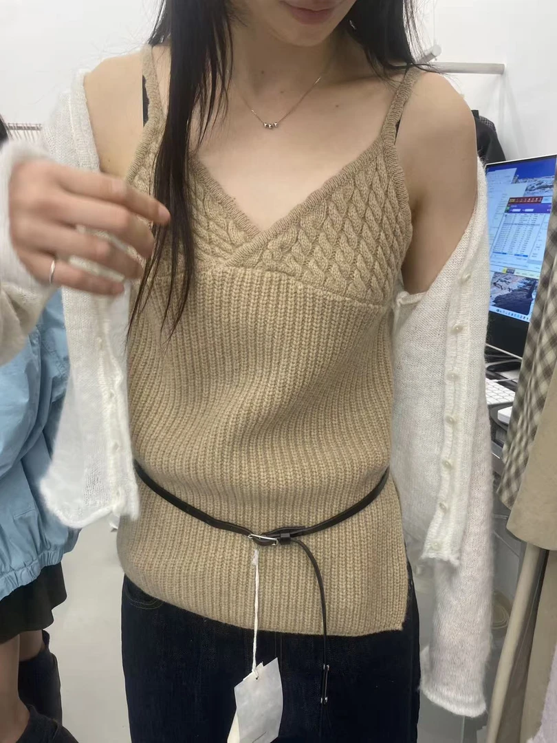 韩国东大门正品女装时尚针织背心吊带091618（NO退NO换）