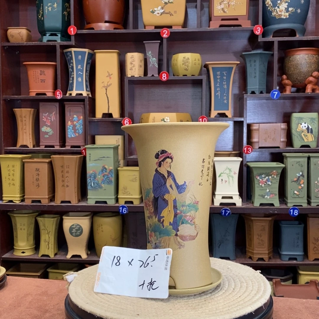 紫砂花盆紫砂花盆