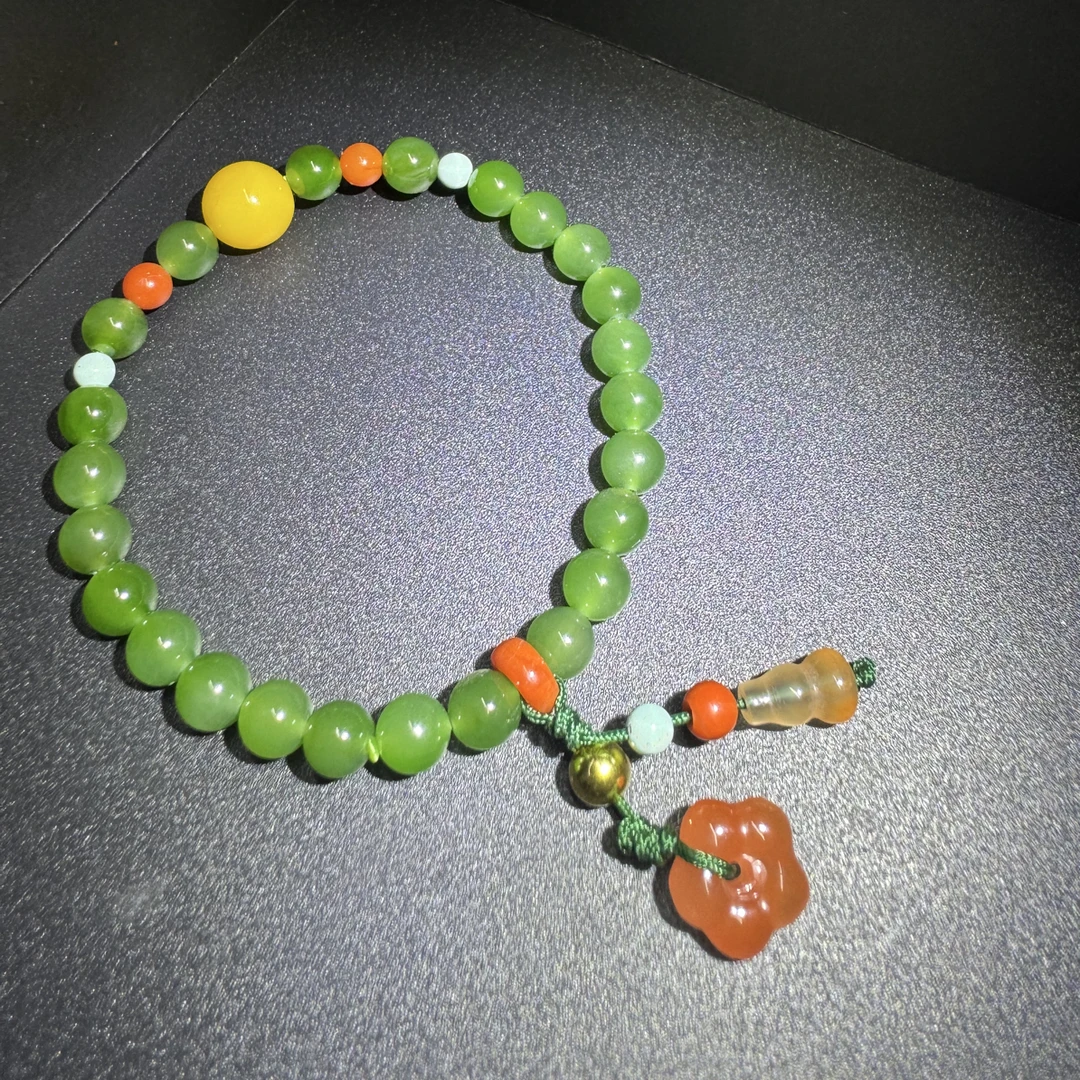 和田碧玉创意款单圈时尚国风百搭