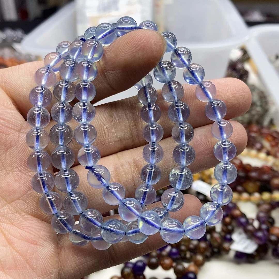 海蓝宝石手链未镶嵌多样性发货发一条