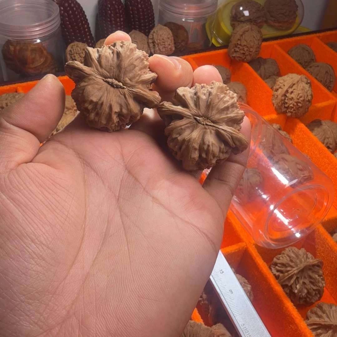 桃核吊坠43球白白狮子