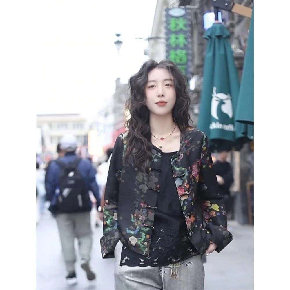 气质高端新中式女装国风外套女2025秋季新款改良唐装复古上衣女款