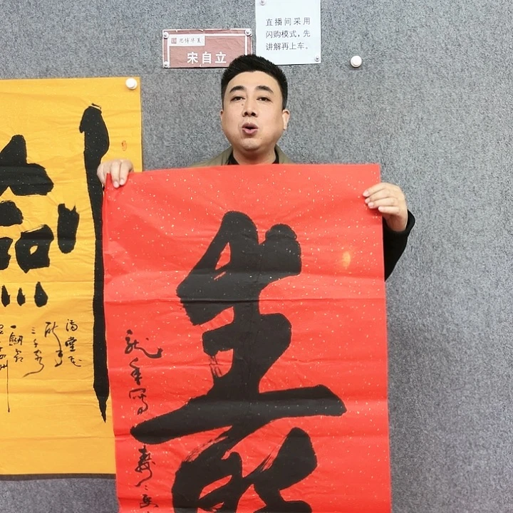 书法寿百年书法作品