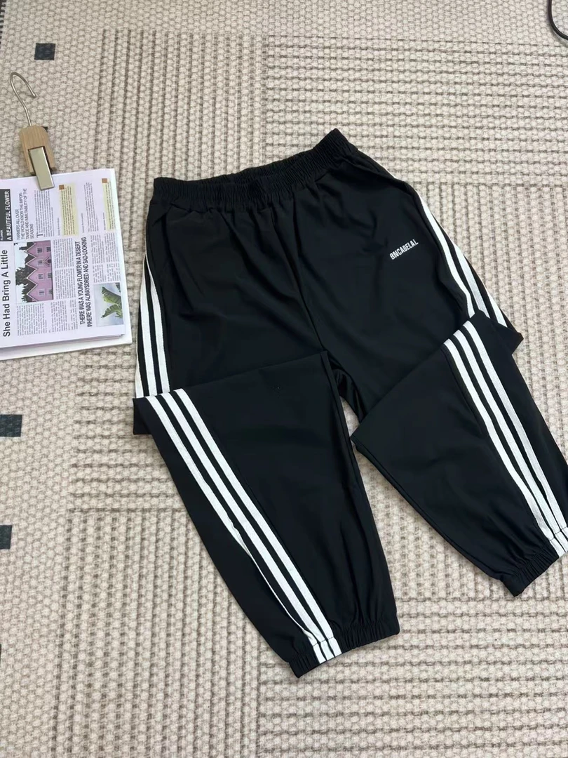 胖丫专属-1088休闲宽松夏季新款百搭时尚设计感阔腿裤束脚裤子