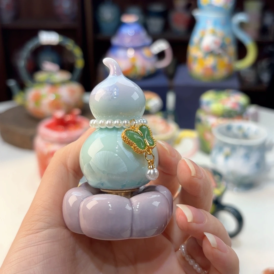 嘟***景德镇手绘高温釉下彩陶瓷茶具