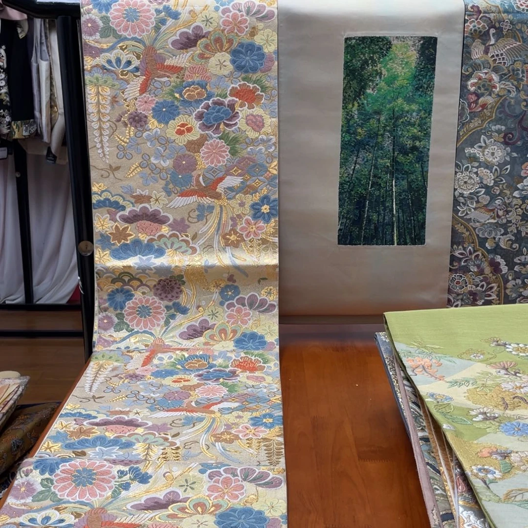 织绣唐织凤凰花鸟纹