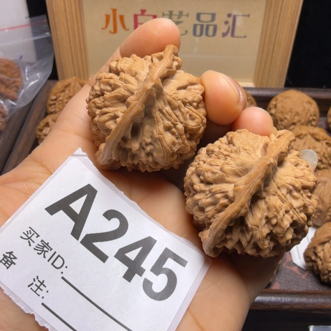文玩核桃把件44尺大官帽A245