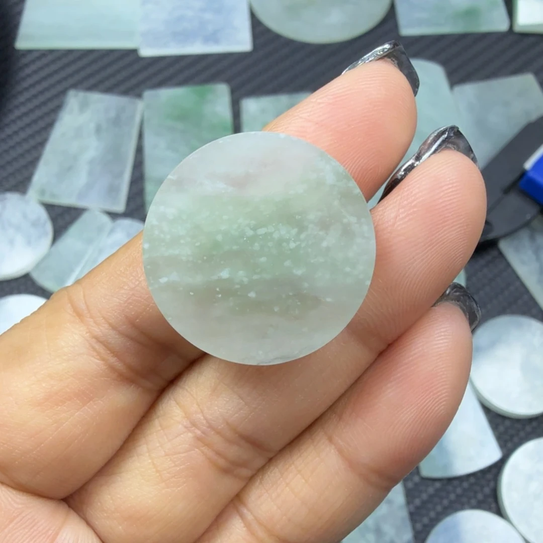 翡翠颈饰未镶嵌珊**～天然缅甸a货翡翠