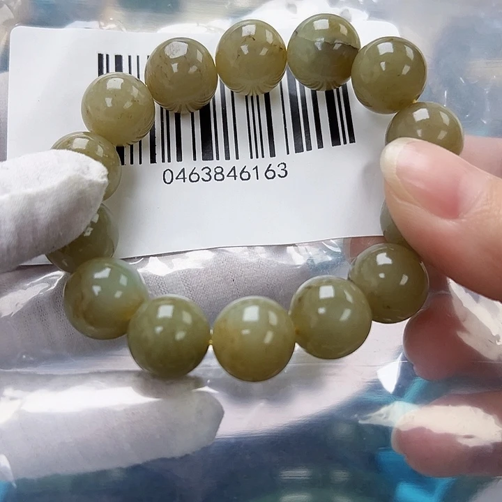 和田玉未镶嵌手链微瑕14