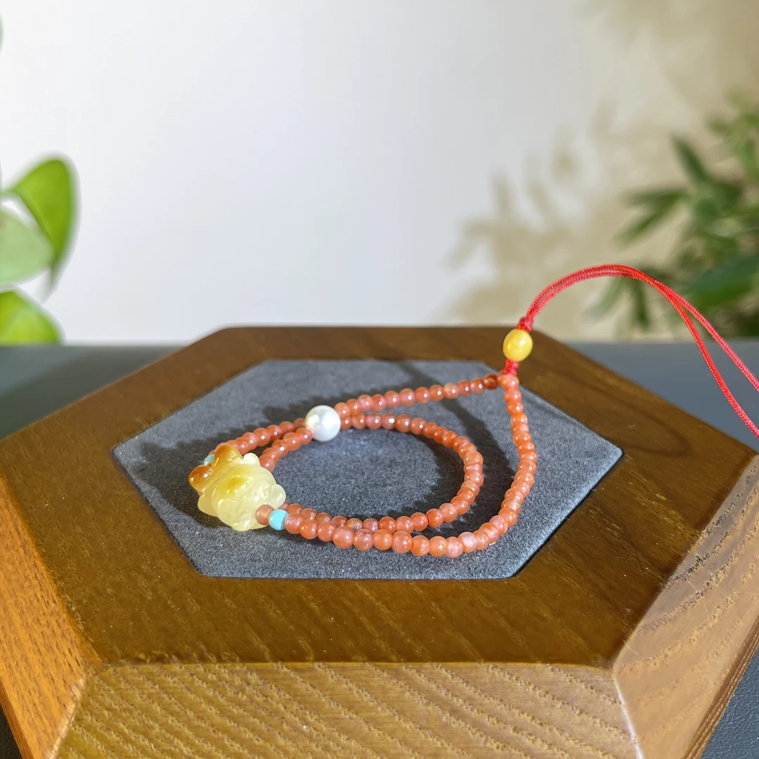 JTA20-05 琥珀-小熊珠链